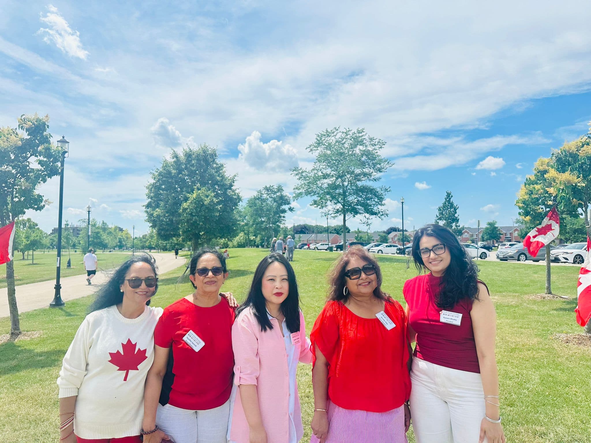 Community gathering at the SAHAHR table